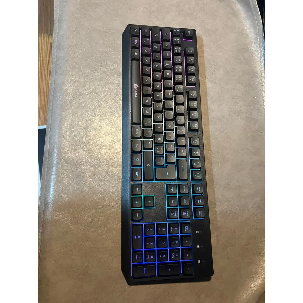 KLIM Chroma Wireless Spanish (España) Keyboard, RGB Backlit Wireless Keyboard